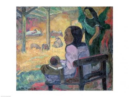 Be Be (The Nativity) 1896 Canvas Art - Paul Gauguin (24 x 18)