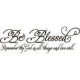 thumbnail image 1 of Be Blessed Quotes 10"X20" - Living Room - Picture Art - Peel & Stick Vinyl Wall Decal Sticker, 1 of 2