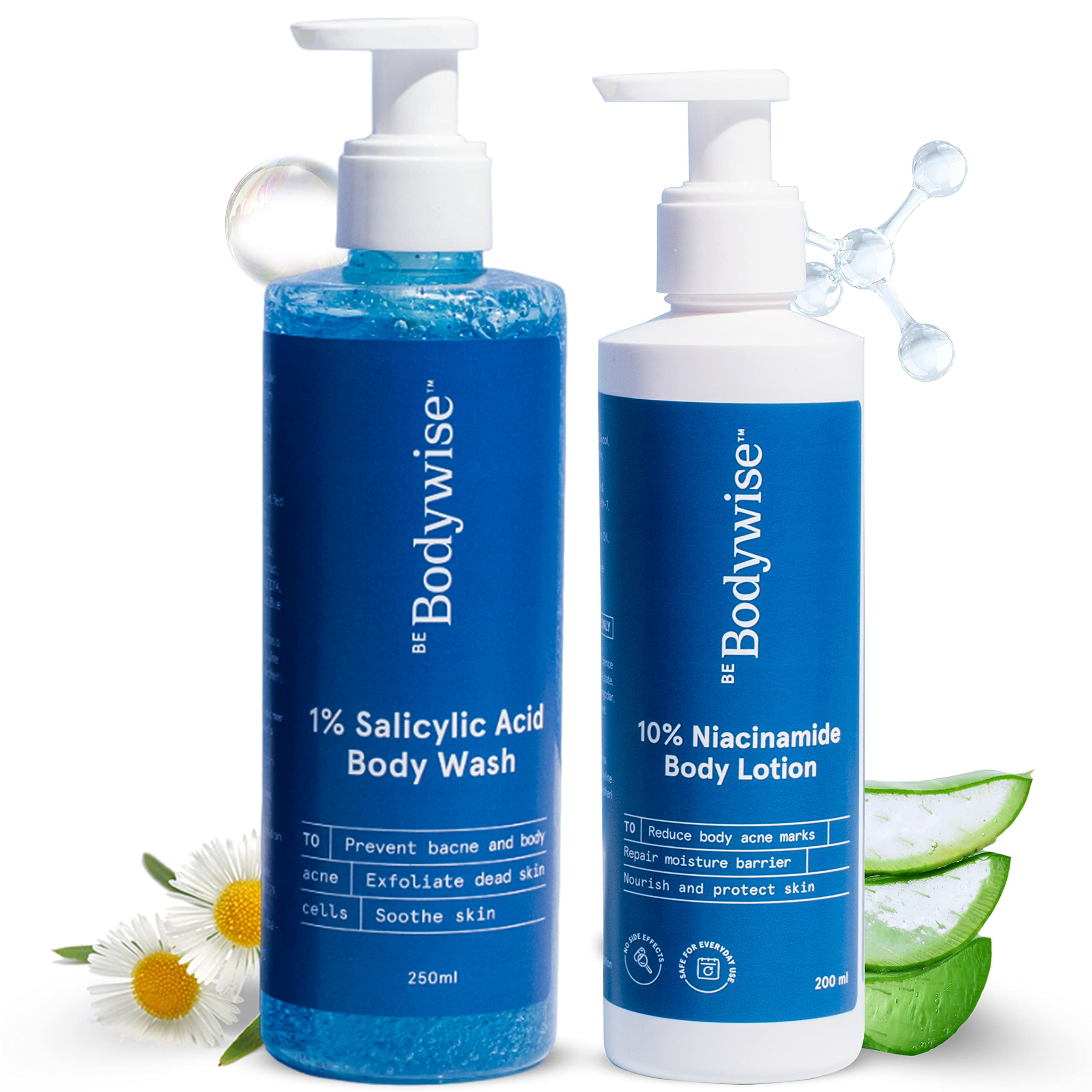 Be Bodywise Body Care Pack with 1 Salicylic Acid Body Wash & 10