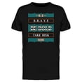 thumbnail image 1 of Be Bold Take A Risk Graphic Tee Men's -Image by Shutterstock, 1 of 2