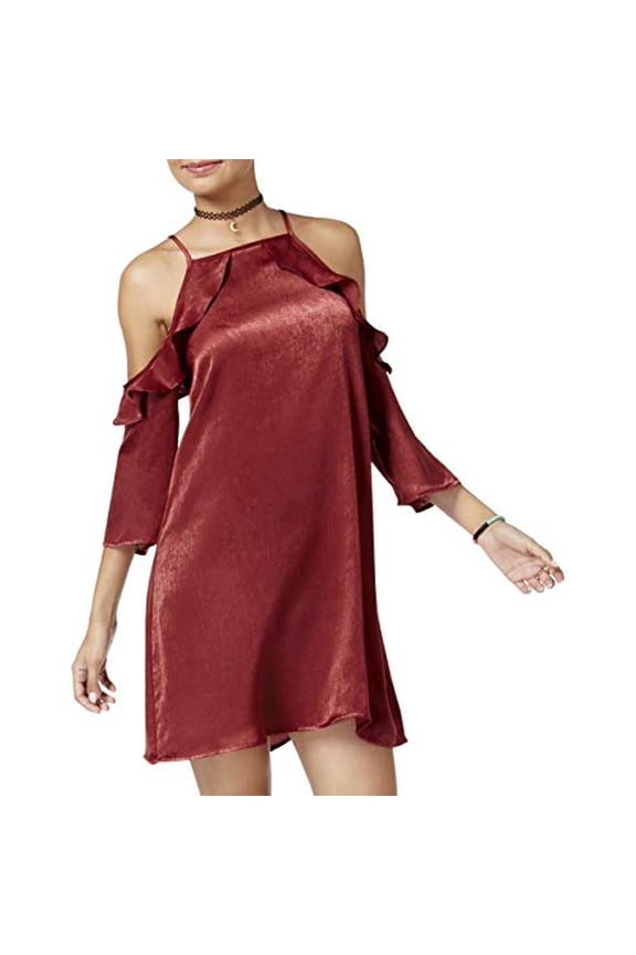 Be Bop - Cold-Shoulder Shift Dress - Juniors - S