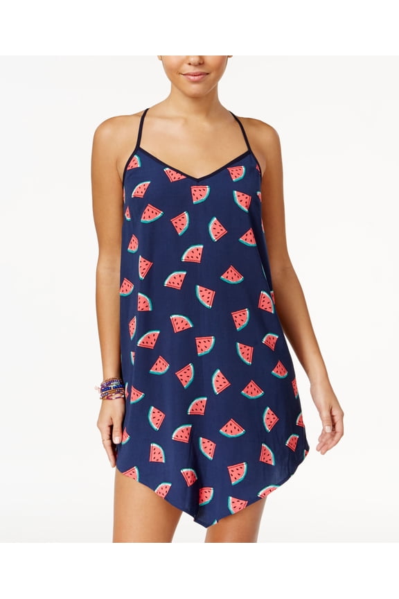 Be Bop Juniors Bandana Print V Hem Dress Blue XS