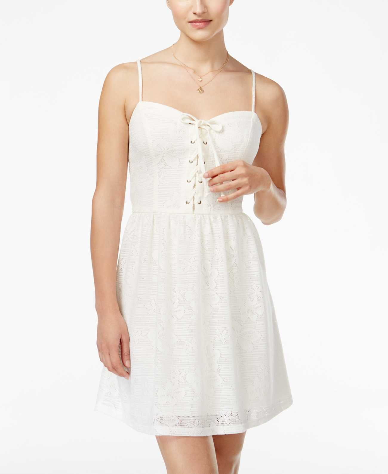 Be Bop Juniors Crochet Lace Sweetheart Dress, Ivory, X-Large - Walmart.com Be Bop Juniors Crochet Lace Sweetheart Dress, Ivory, X-Large - Walmart.com