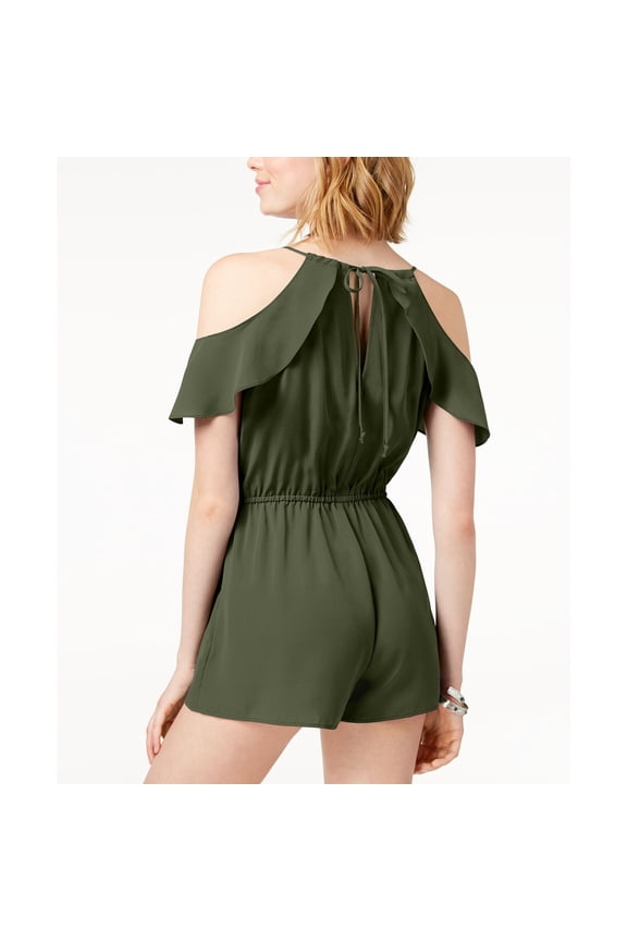 Be Bop Juniors Flutter Sleeve Cold Shoulder Romper Size XS