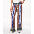 thumbnail image 1 of Be Bop Juniors Printed Wide Leg Pants Ivory Rust XL, 1 of 1