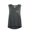 thumbnail image 1 of Be Brave Bold Kind Women's Fashion Sleeveless Muscle Workout Yoga Tank Top Charcoal Grey Large, 1 of 3