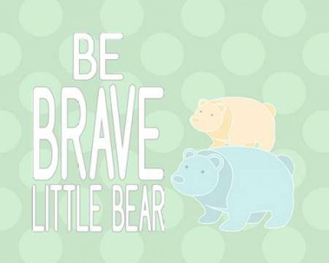 Be Brave Little Bear II Canvas Art - Tamara Robinson (24 x 30)