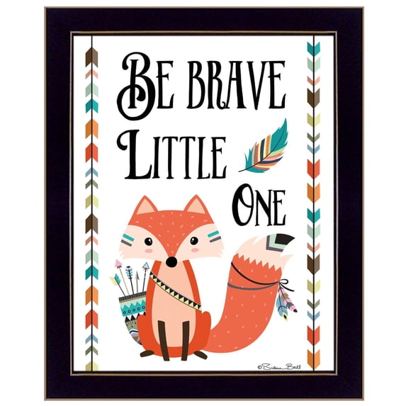 TrendyDecor4U Be Brave Little One By Susan Boyer Printed Wall Art SB419-712