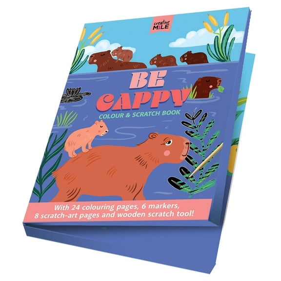 Be Cappy Colour and Scratch Book: Colour & Scratch Book, (Paperback)