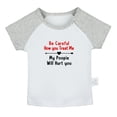 thumbnail image 1 of Be Careful How you Treat Me My Poopie Will Hurt you Funny T shirt For Baby, Newborn Babies T-shirts, Infant Tops, 0-24M Kids Graphic Tees Clothing (Long Black Raglan T-shirt, 6-12 Months), 1 of 4