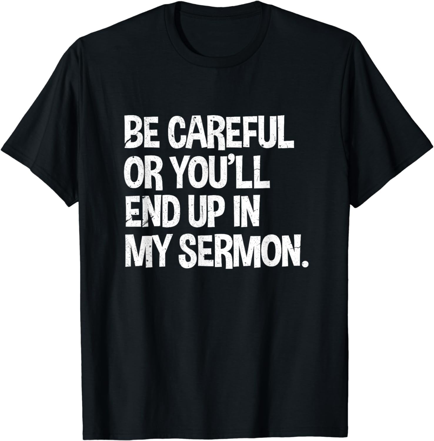 Panvola 'Be Careful Or You'll End Up In My Sermon ' Bicchiere isolato sotto vuoto (30 once) Tazza di avvertimento per pastore predicatore con coperchio e cannuccia Bicchieri per compleanno, Natale