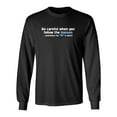 thumbnail image 1 of Be Careful When You Follow The Masses Sometimes The M Is Silent Sarcastic Novelty Gift Idea Adult Humor Funny Men's Long Sleeve Shirts, 1 of 3