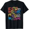 thumbnail image 1 of Be Careful Who You Hate DNA Graffiti Gay Pride Ally LGBTQ T-Shirt, 1 of 4