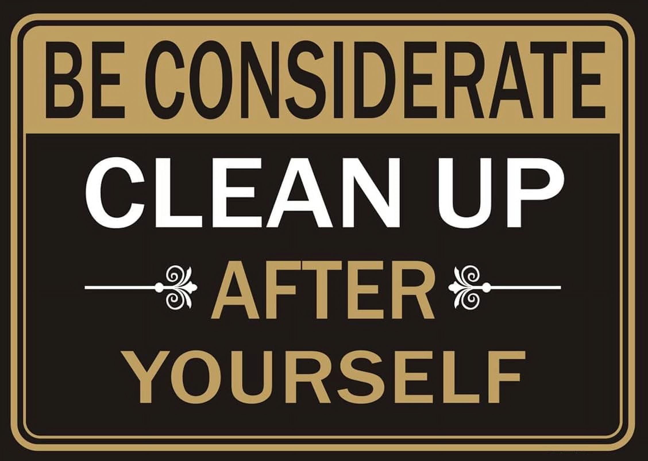 Clean Up Bathroom Signs