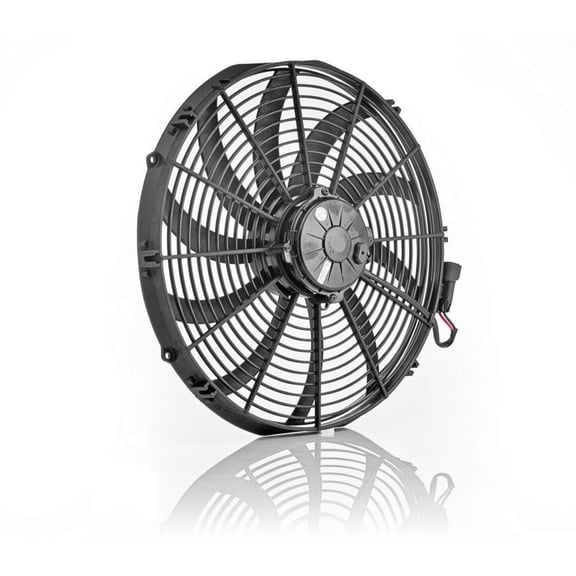 16in Euro Black Electric Fan Super Duty Puller
