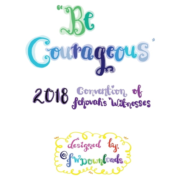 Be Courageous 2018 Convention of Jehovah's Witnesses Workbook for Adults (Paperback)