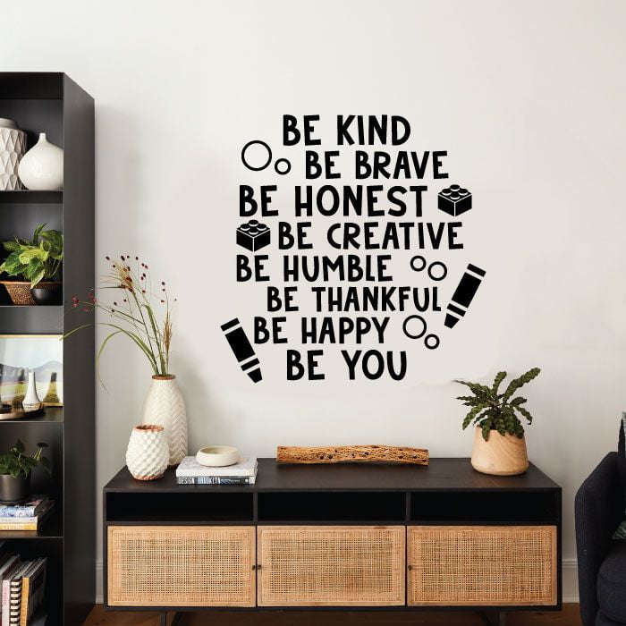 Be Creative Be Humble Be Thankful Life Motivation Quote Art