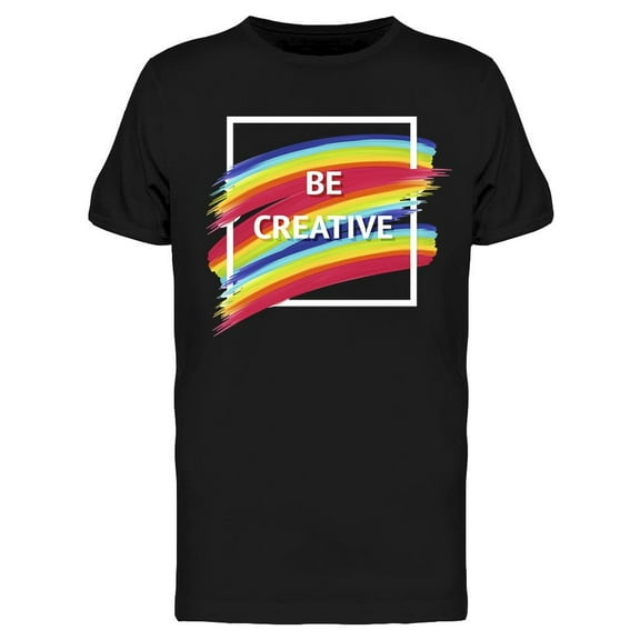 Be Creative Stamp  T-Shirt Men -Image by Shutterstock, Male Medium