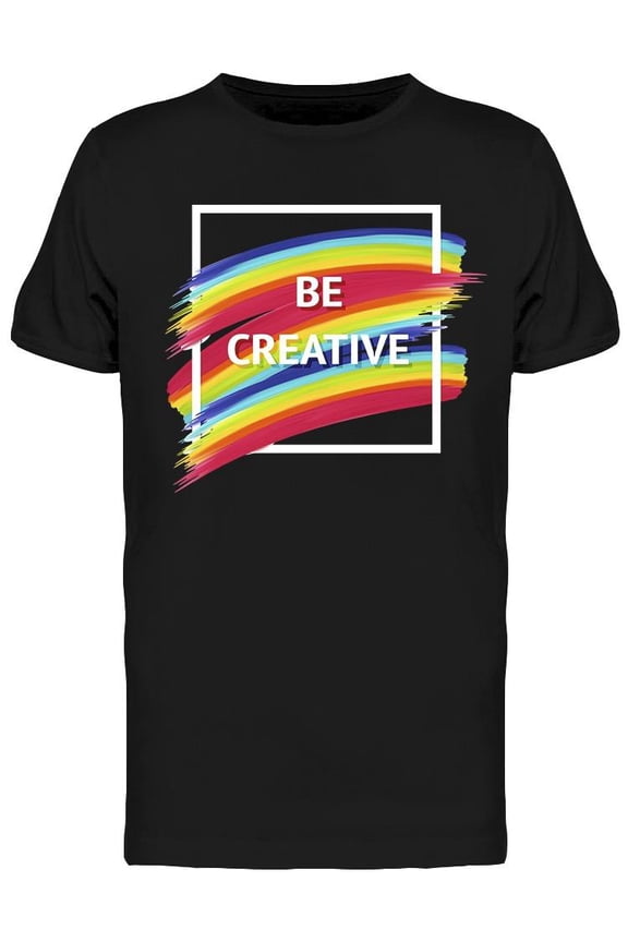 Be Creative Stamp T-Shirt Men -Image by Shutterstock, Male Small