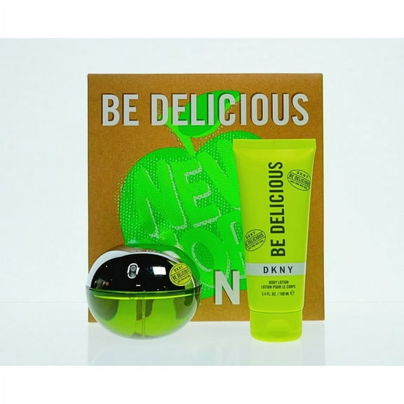 Be Delicious by DKNY Gift Set 3.4 oz EDP + Body Lotion for Women
