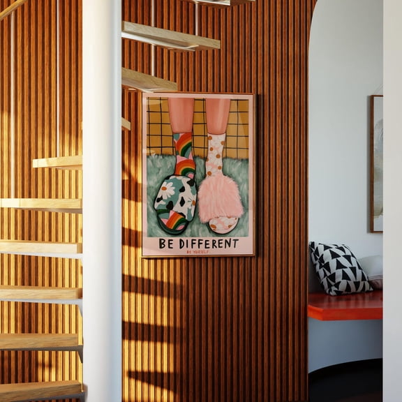 Be Different Be Yourself Typography Poster Unframed Paper Print