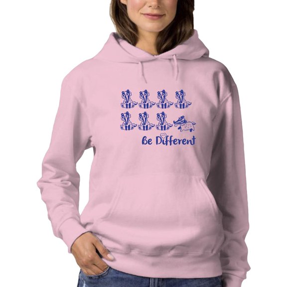 Be Different Hoodie Women -Smartprints Designs, Female Medium