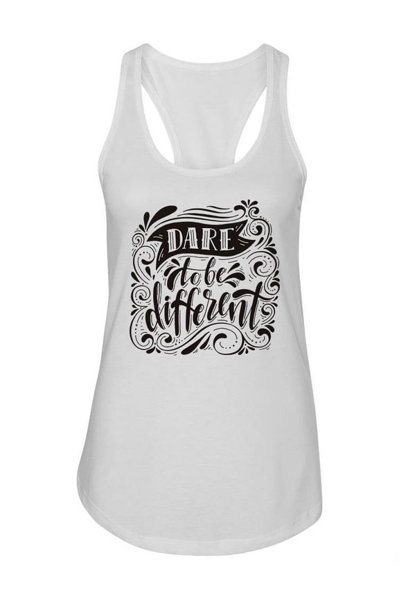 Be Different Motivational Quote. Tank Women -Image by Shutterstock, Female Small