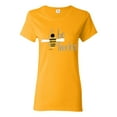 thumbnail image 1 of Be Fearless Buzzing Bee Pop Culture Womens Graphic T-Shirt, Gold, Large, 1 of 3
