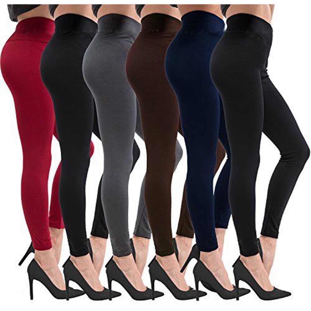 Buy Homma 6-Pack Brushed Fleece Lined Thick Leggings Online at