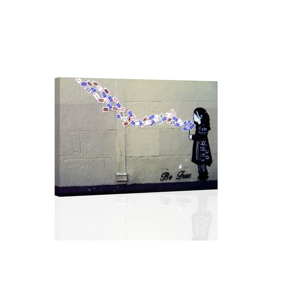 Be Free Graffiti - CANVAS OR PRINT WALL ART