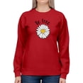 thumbnail image 1 of Be Free Heart Daisy Sweatshirt Women -Image by Shutterstock, Female Medium, 1 of 4
