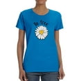 thumbnail image 1 of Be Free Heart Daisy T-Shirt Women -Image by Shutterstock, Female 3X-Large, 1 of 4