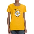 thumbnail image 1 of Be Free Heart Daisy T-Shirt Women -Image by Shutterstock, Female XX-Large, 1 of 4