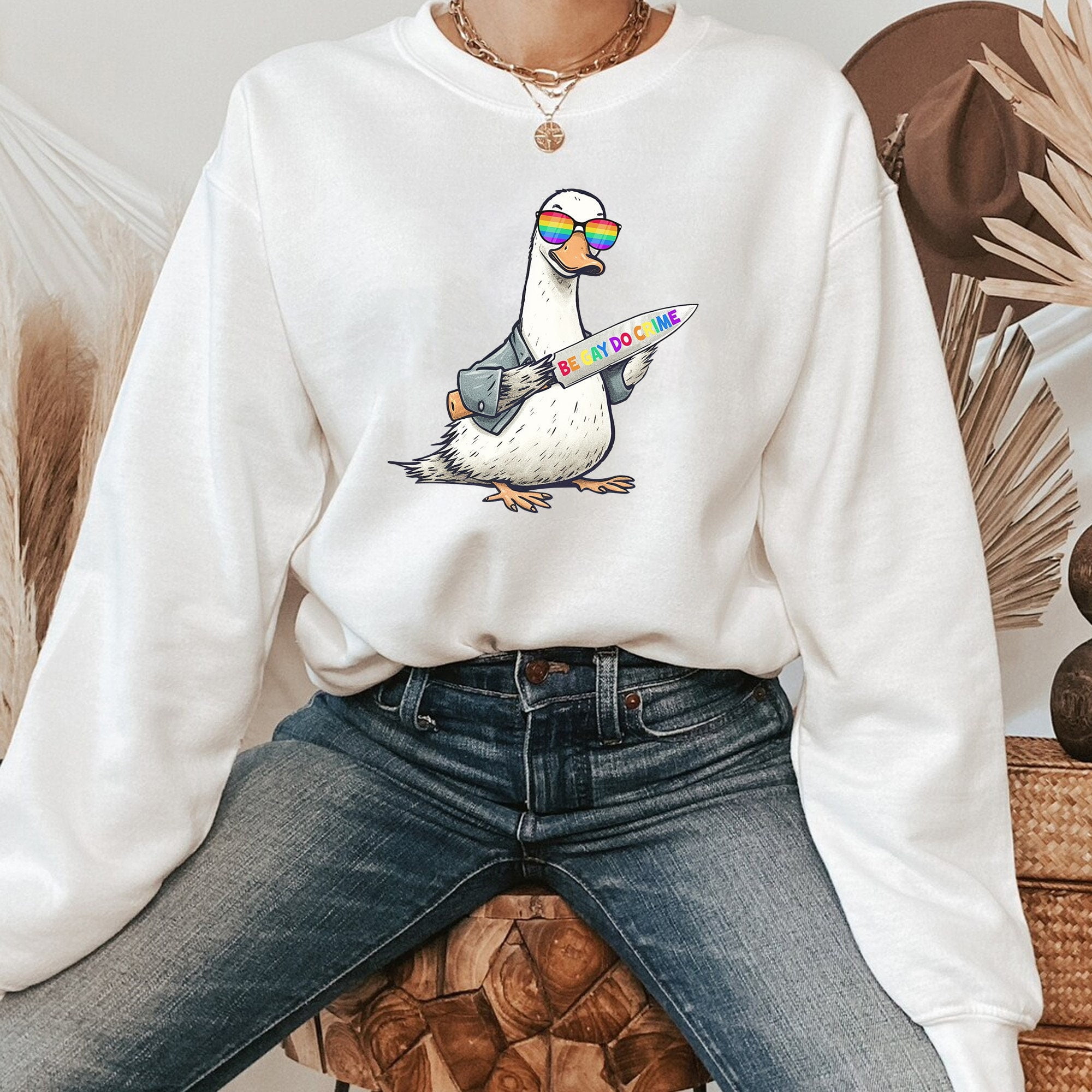 Be Gay Do Crime Shirt, Cute Goose Lgbt Shirt, Pride Outfit, Queer Shirt ...