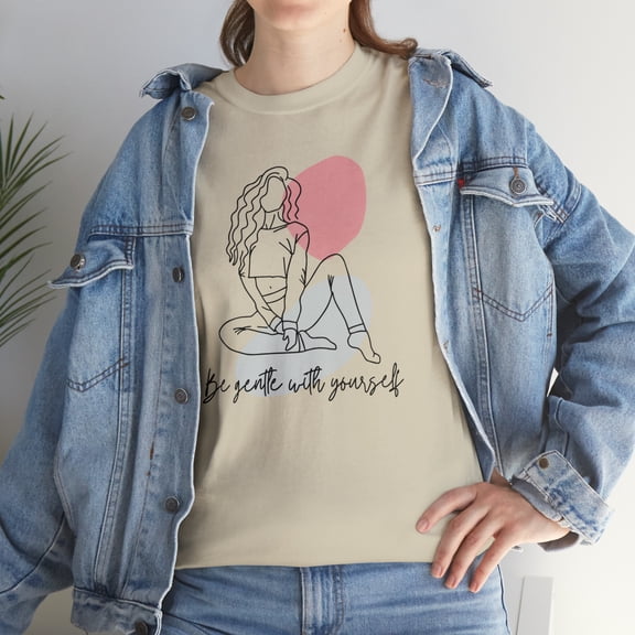 Be Gentle With Yourself Graphic Heavy Cotton Tee
