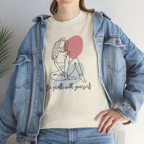 Be Gentle With Yourself Graphic Heavy Cotton Tee