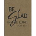 thumbnail image 1 of Be Glad In The Lord– Living Room– Peel & Stick Sticker - Vinyl Wall Decal, 1 of 2