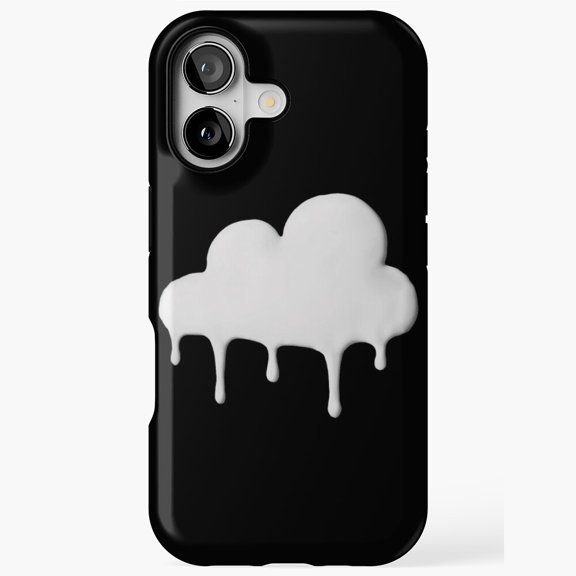 Be Happy Cloud Retro Inspired Typography Artwork iPhone 17 11 12 13 14 15 16 Pro Max