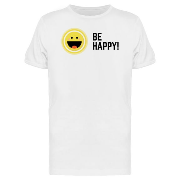 Be Happy! Cute Emoji Tee Men's -Image by Shutterstock