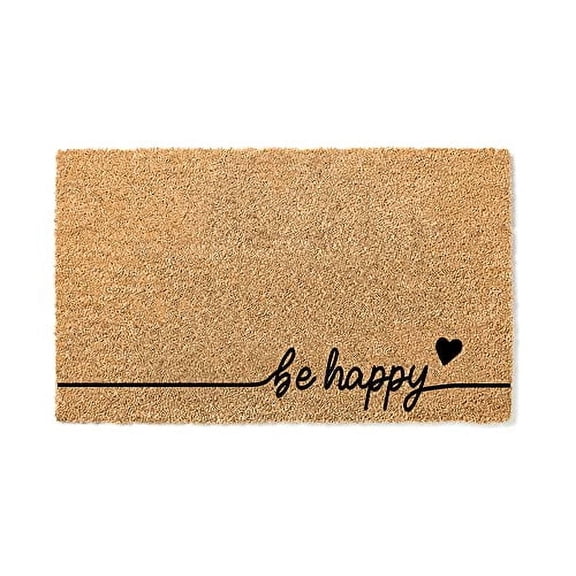 Be Happy Heart Doormat Premium Coir