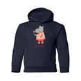 thumbnail image 1 of Be Happy! Hippo Hoodie Juniors -Image by Shutterstock,  Large, 1 of 4