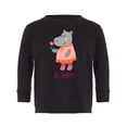 thumbnail image 1 of Be Happy! Hippo Long Sleeve Toddler -Image by Shutterstock,  2 Toddler, 1 of 4