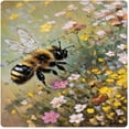 thumbnail image 1 of Be Happy Metal Tin Sign, Vintage Bee Decor, Flower Wall Art, Funny Coffee Bar Signs, Farm Garden Rural Courtyard Wall Art Decor,Gift Gardeners,Teachers 12x12 Inches, 1 of 6
