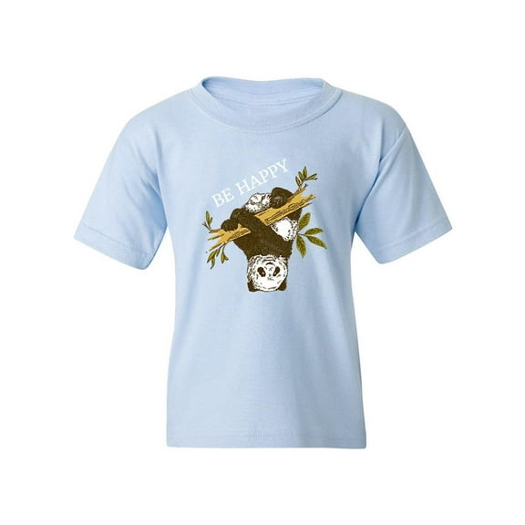 Be Happy Panda T-Shirt Juniors -Image by Shutterstock,  x-Small