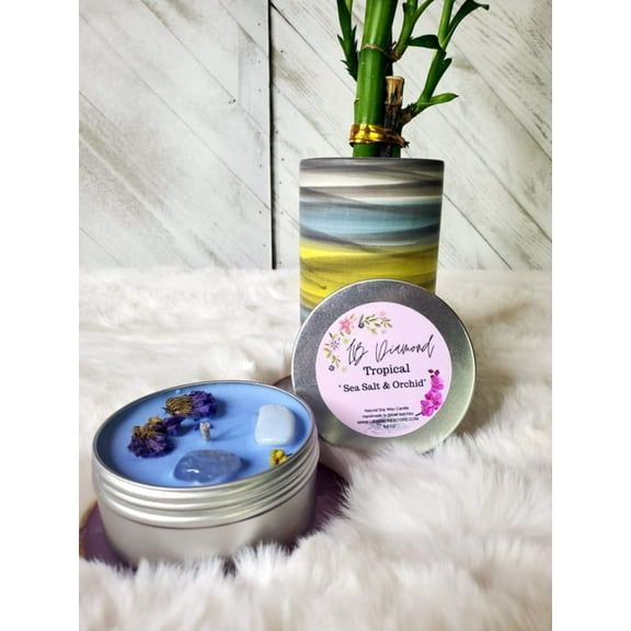 Be Happy! - Sea Salt Orchid Soy Wax Candle