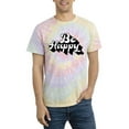 thumbnail image 1 of Be Happy Slogan Retro Style. Tie Dye Spiral Men -Image by Shutterstock, Male Large, 1 of 4
