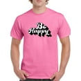 thumbnail image 1 of Be Happy Slogan T-Shirt Men -Image by Shutterstock, Male 4X-Large, 1 of 4