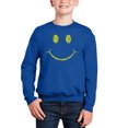 thumbnail image 1 of Be Happy Smiley Face - Boy's Word Art Crewneck Sweatshirt, 1 of 3