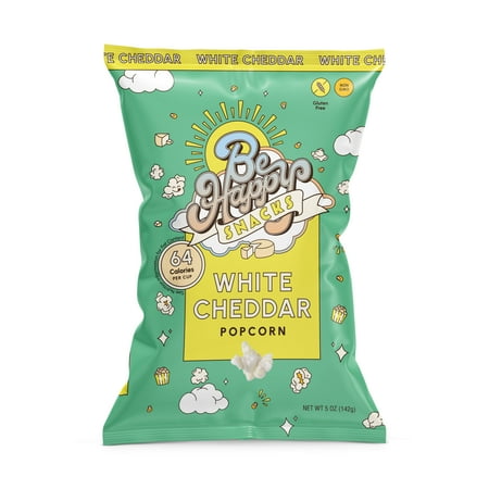 Be Happy Snacks D'Amelio White Cheddar Popcorn, Gluten-Free, 5 oz