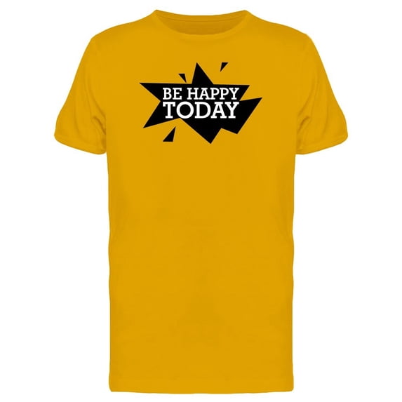 Be Happy Today Geometric Shape Tee Men's -Image by Shutterstock